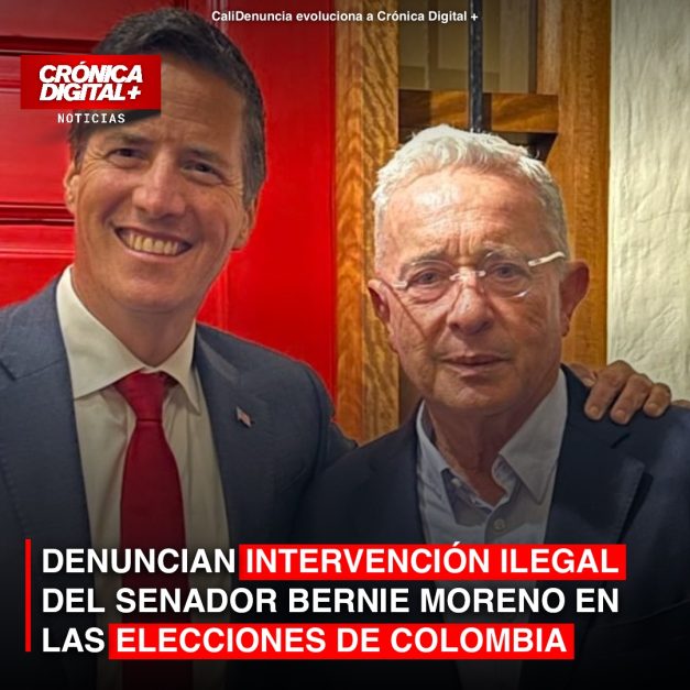 ALERTA ROJA: PRUEBAS DE LA INTERVENCIÓN ILEGAL DEL SENADOR BERNIE MORENO EN LAS ELECCIONES DE COLOMBIA