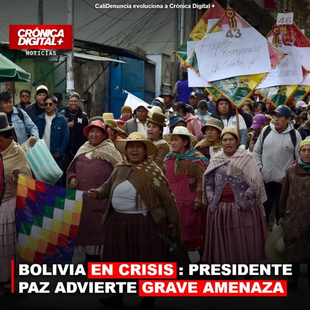 BOLIVIA EN CRISIS: PRESIDENTE PAZ ADVIERTE GRAVE AMENAZA