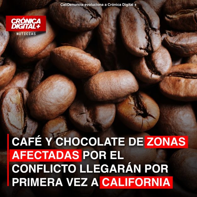 CAFÉ Y CHOCOLATE DE ZONAS AFECTADAS POR EL CONFLICTO LLEGARÁN POR PRIMERA VEZ A CALIFORNIA