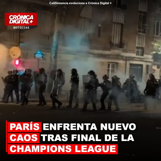 CELEBRACIÓN DE CAMPEONES: PARÍS ENFRENTA NUEVO CAOS TRAS FINAL DE LA CHAMPIONS LEAGUE