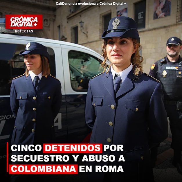 CINCO DETENIDOS POR SECUESTRO Y ABUSO A COLOMBIANA EN ROMA