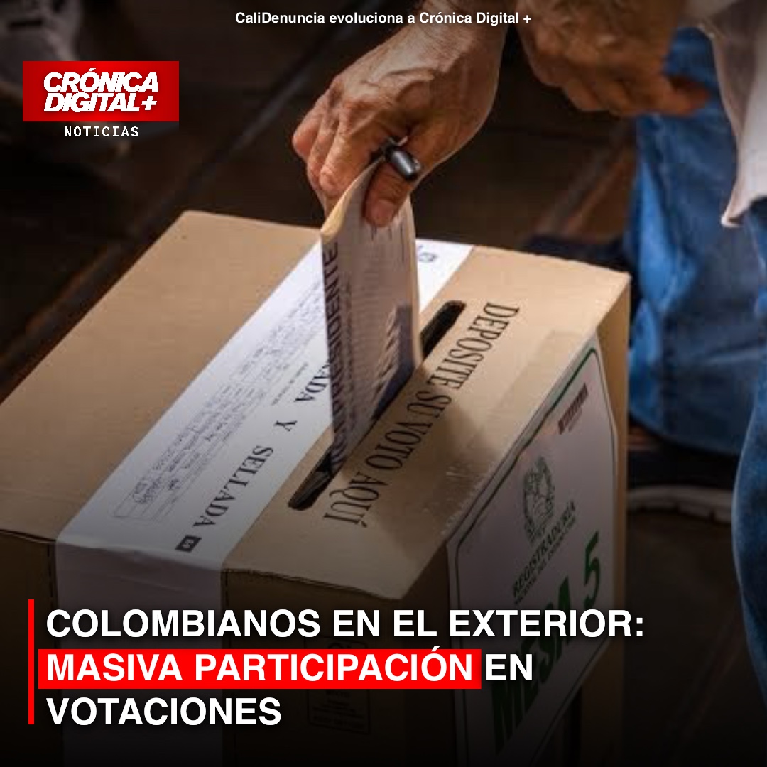 COLOMBIANOS EN EL EXTERIOR MASIVA PARTICIPACIÓN EN VOTACIONES
