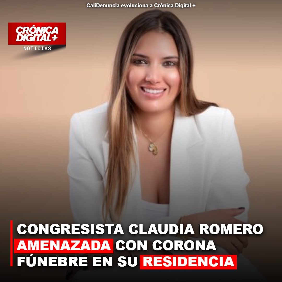 CONGRESISTA CLAUDIA ROMERO AMENAZADA CON CORONA FÚNEBRE EN SU RESIDENCIA