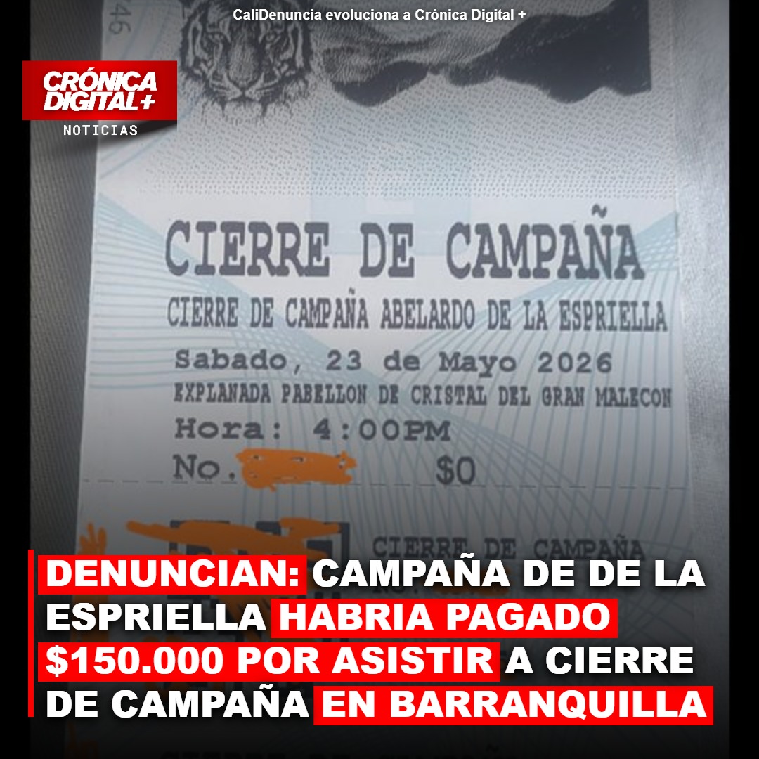 DE LA ESPRIELLA: ACUSAN DE PAGAR $150 MIL POR ASISTIR A EVENTO EN BARRANQUILLA
