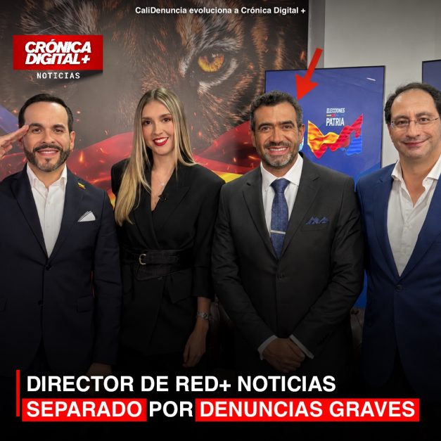 DIRECTOR DE RED+ NOTICIAS SEPARADO POR DENUNCIAS GRAVES