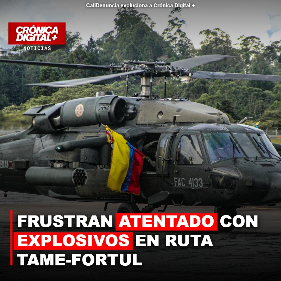FRUSTRAN ATENTADO CON EXPLOSIVOS EN RUTA TAME-FORTUL