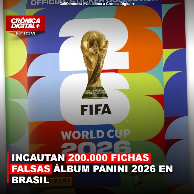 INCAUTAN 200.000 FICHAS FALSAS ÁLBUM PANINI 2026 EN BRASIL