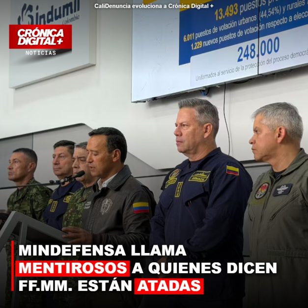 MINDEFENSA LLAMA MENTIROSOS A QUIENES DICEN FF.MM. ESTÁN ATADAS