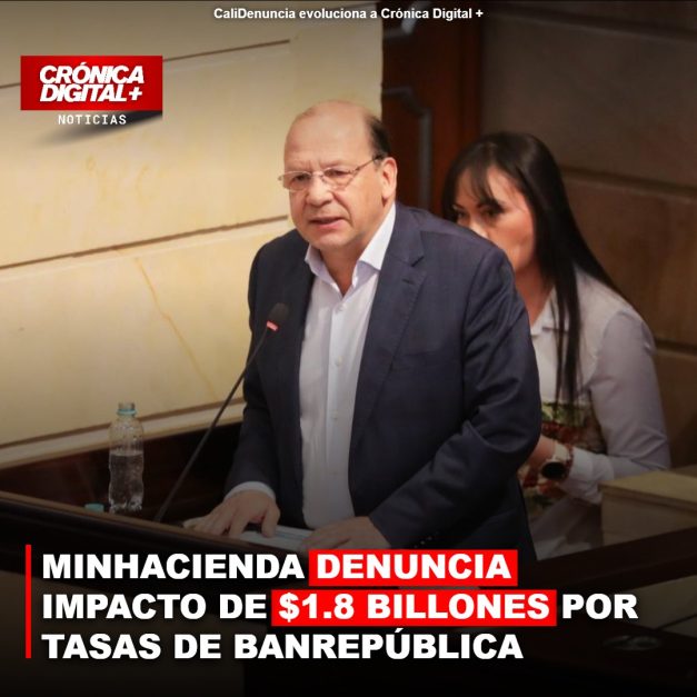 MINHACIENDA DENUNCIA IMPACTO DE $1.8 BILLONES POR TASAS DE BANREPÚBLICA