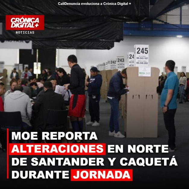 MOE REPORTA ALTERACIONES EN NORTE DE SANTANDER Y CAQUETÁ DURANTE JORNADA ELECTORAL