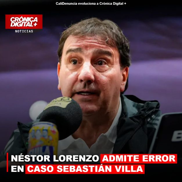 NÉSTOR LORENZO ADMITE ERROR EN CASO SEBASTIÁN VILLA