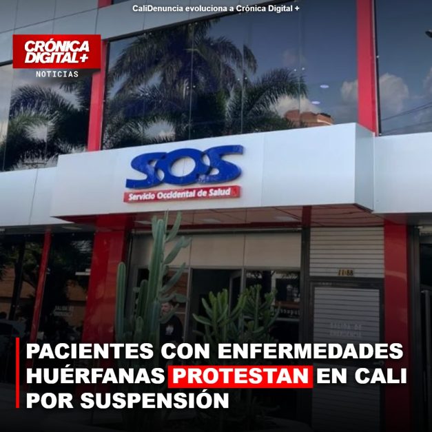 PACIENTES CON ENFERMEDADES HUÉRFANAS PROTESTAN EN CALI POR SUSPENSIÓN