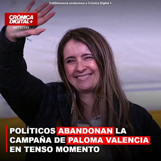 POLÍTICOS ABANDONAN LA CAMPAÑA DE PALOMA VALENCIA EN TENSO MOMENTO
