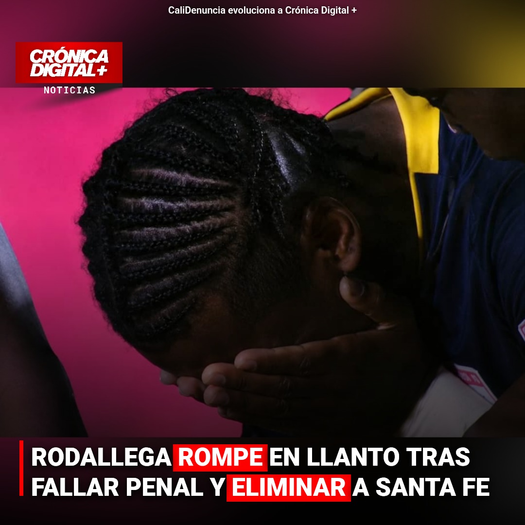 RODALLEGA ROMPE EN LLANTO TRAS FALLAR PENAL Y ELIMINAR A SANTA FE