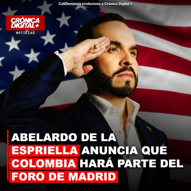 ABELARDO DE LA ESPRIELLA ANUNCIA QUE COLOMBIA HARÁ PARTE DEL FORO DE MADRID