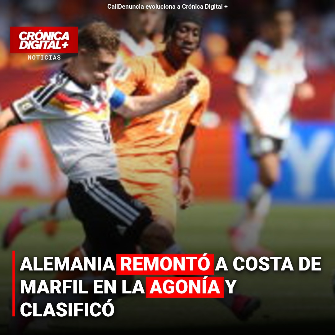 Alemania Remonta Agónicamente Ante Costa de Marfil y Asegura Pase en Mundial