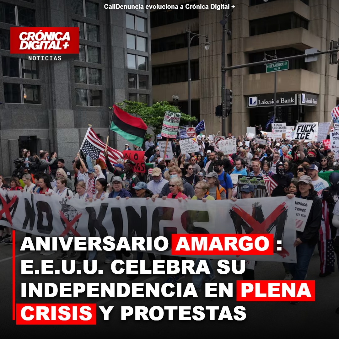 ANIVERSARIO AMARGO: ESTADOS UNIDOS CELEBRA 250 AÑOS DE INDEPENDENCIA EN PLENA CRISIS Y DUDA