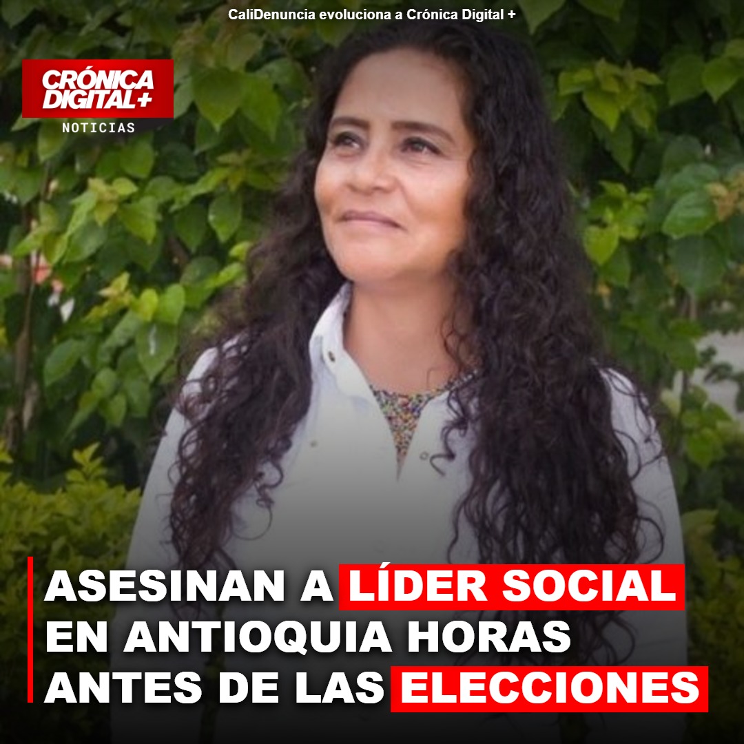 Asesinan a líder social en Antioquia horas antes de elecciones de autoridades locales