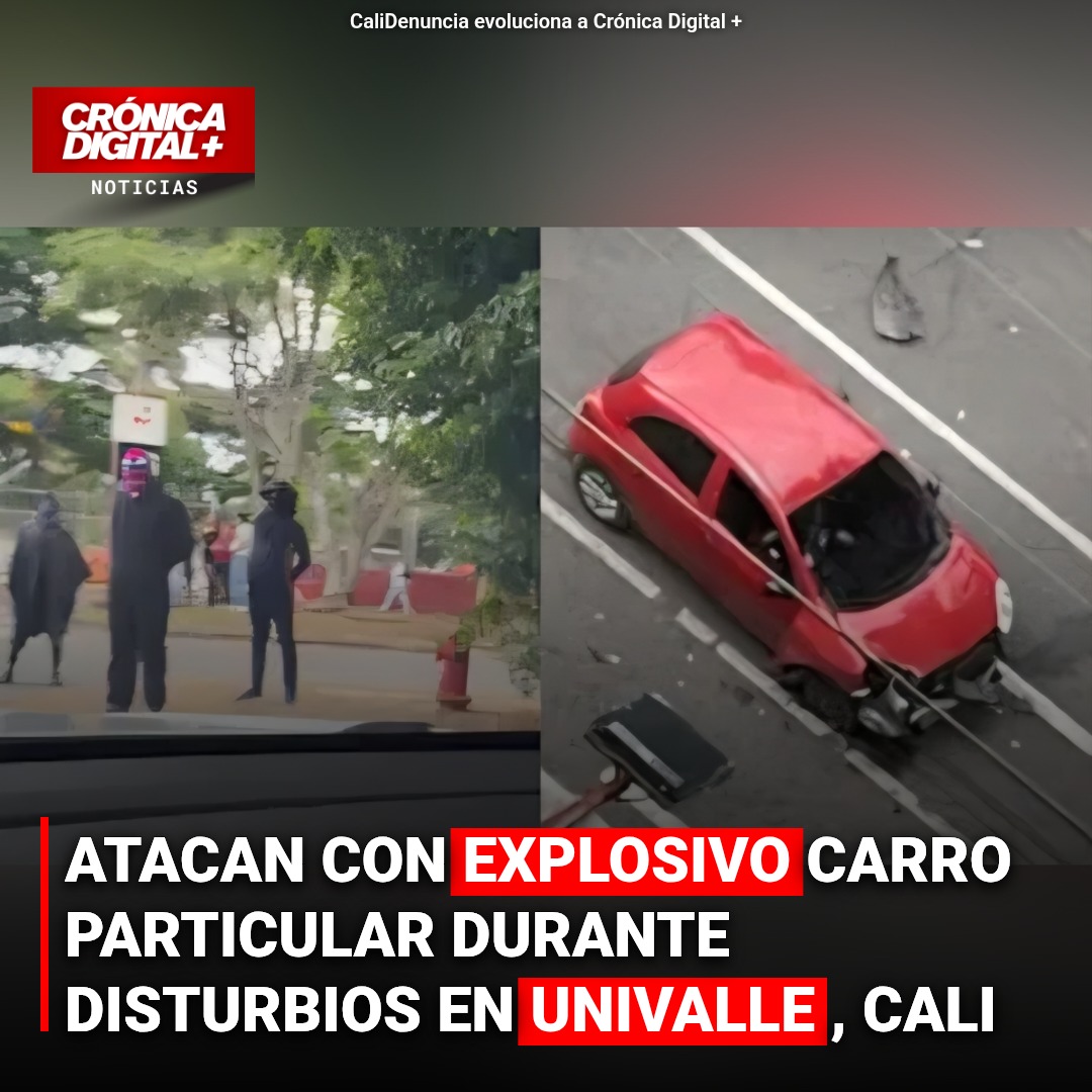 Ataque con explosivos en Univalle genera caos vial y preocupación en Cali