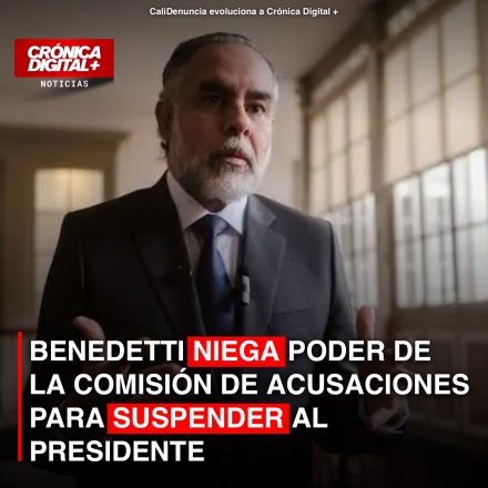 Benedetti objeta competencia de Comisión de Acusaciones para suspender al Presidente