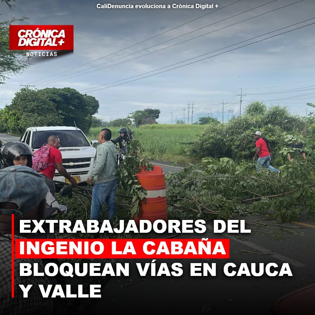 Bloqueo genera caos en Cauca y Valle por crisis de Ingenio La Cabaña