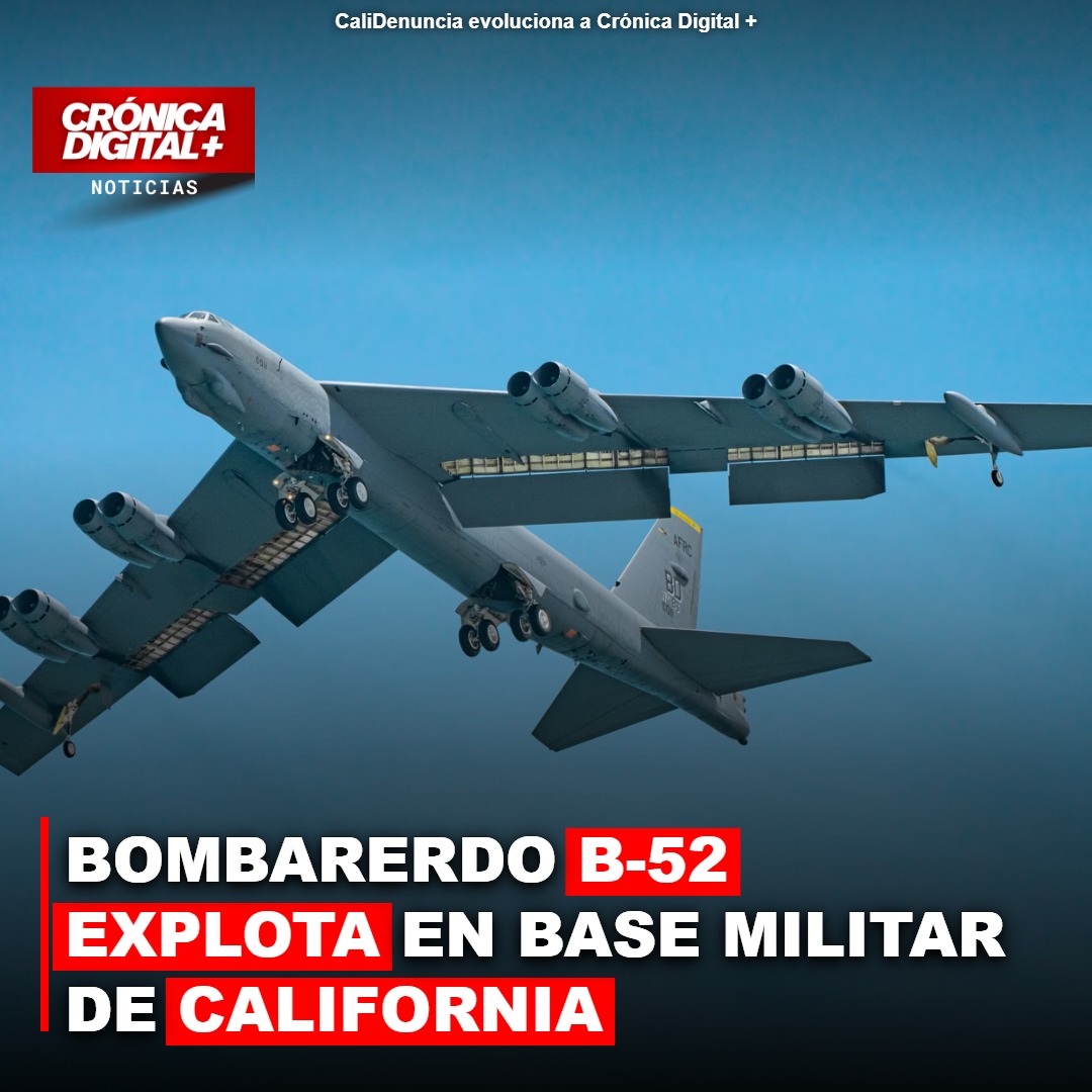 Bombardero B-52 explota en base Edwards de California: Incertidumbre por víctimas