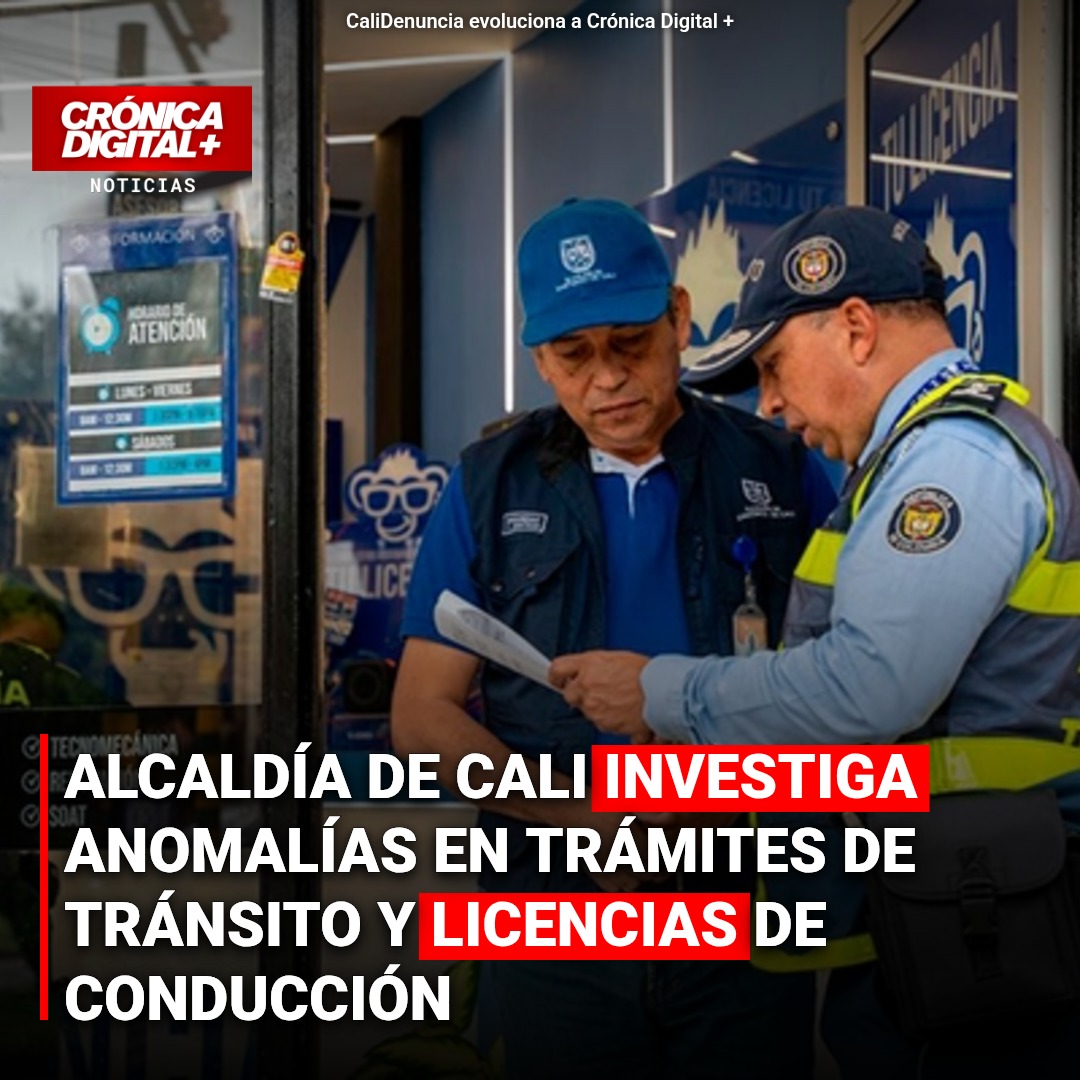 Cali bajo lupa: Investigan irregularidades en trámites de tránsito y licencias