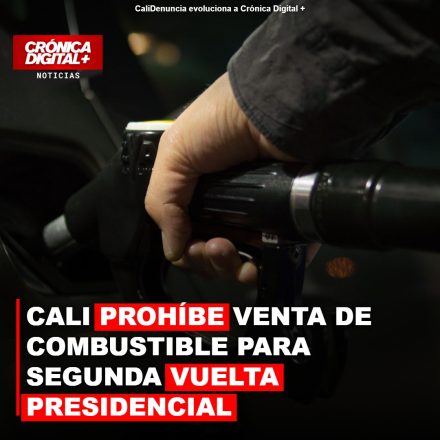 Cali restringe venta de combustible por segunda vuelta electoral