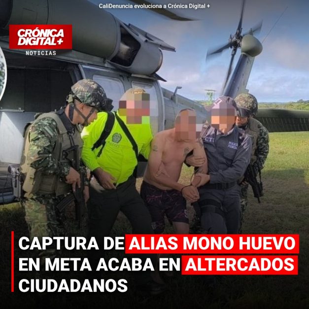Captura de ‘Mono Huevo’ en Meta desata confrontación ciudadana