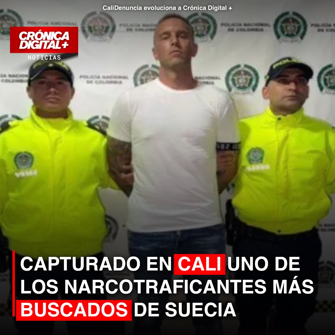 Capturado en Cali líder sueco de red de narcotráfico hacia Europa