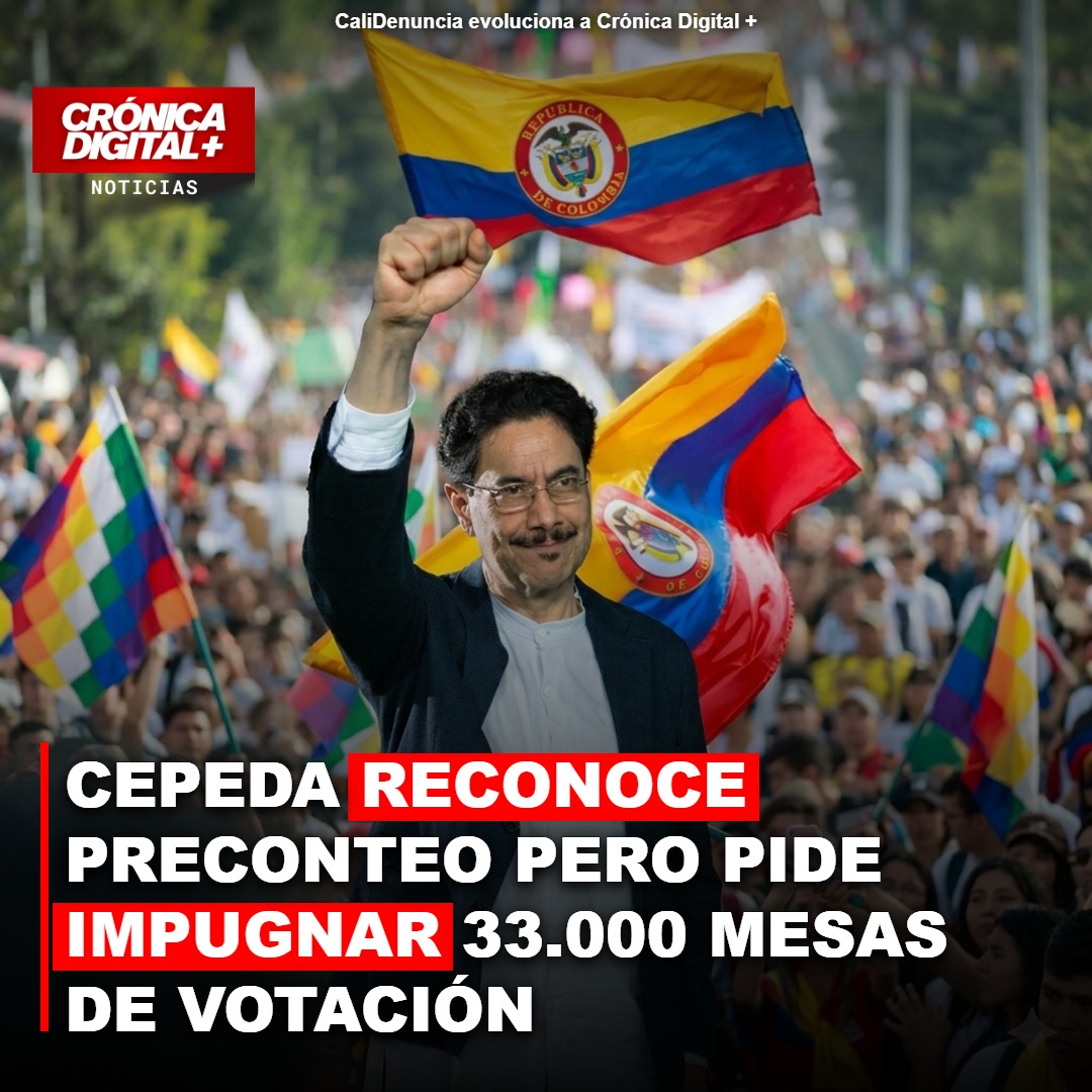 CEPEDA RECONOCE PRECONTEO PERO PIDE IMPUGNAR 33.000 MESAS DE VOTACIÓN
