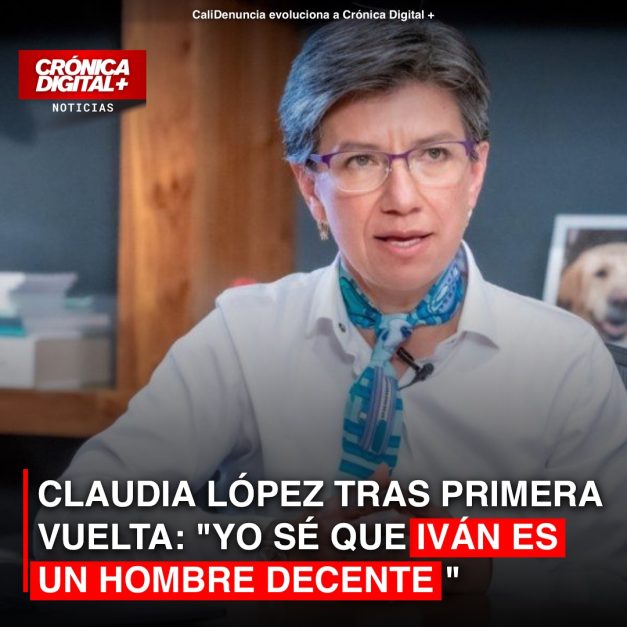 CLAUDIA LÓPEZ TRAS PRIMERA VUELTA: «YO SÉ QUE IVÁN ES UN HOMBRE DECENTE»