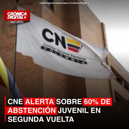 CNE alerta: 60% de jóvenes abstencionistas definen balotaje
