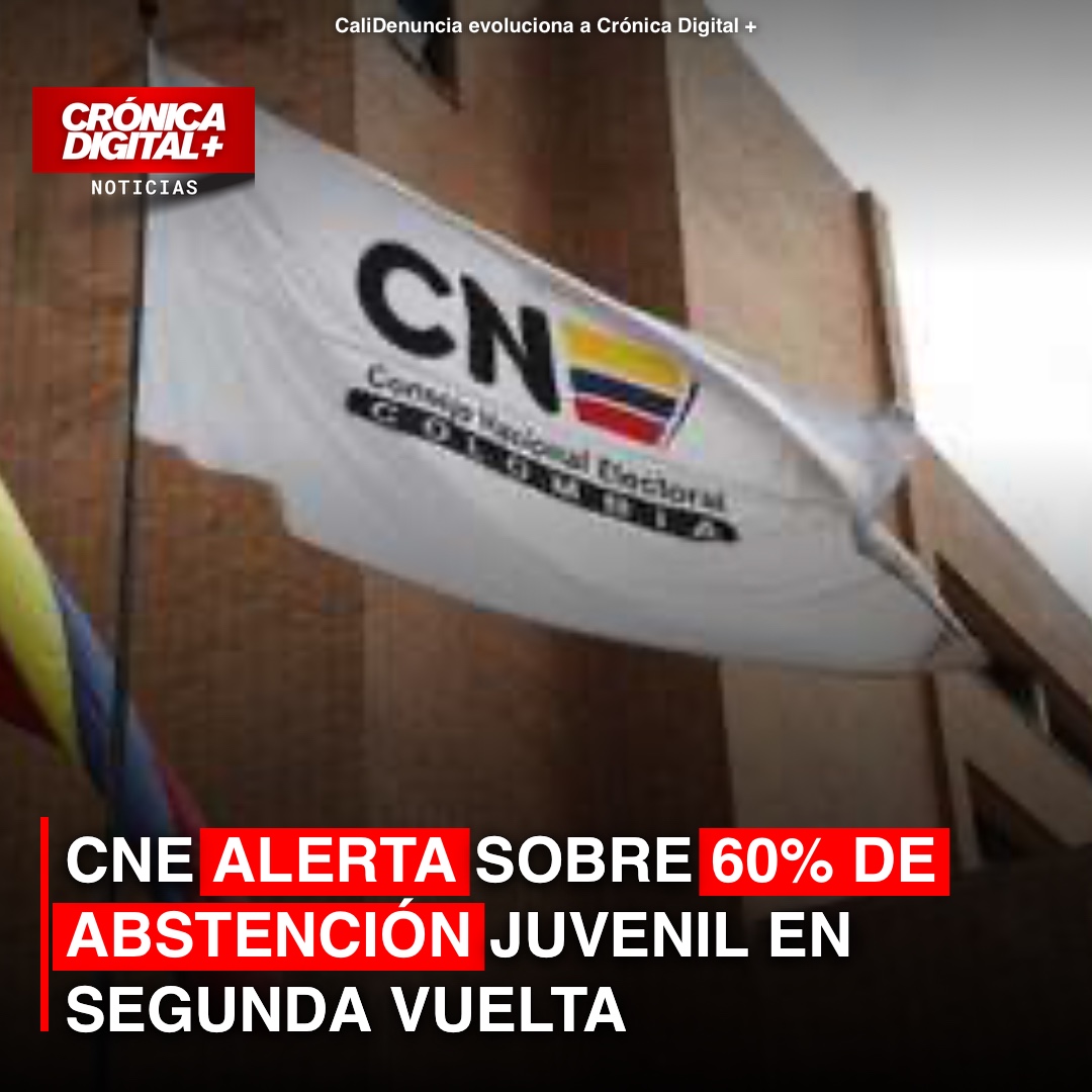 CNE alerta: 60% de jóvenes abstencionistas definen balotaje
