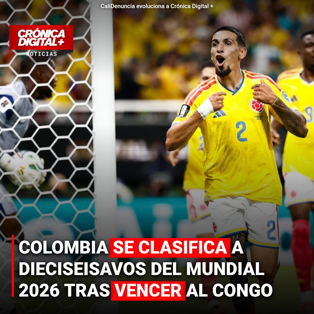 Colombia asegura paso a octavos en Mundial 2026 tras victoria frente a Congo