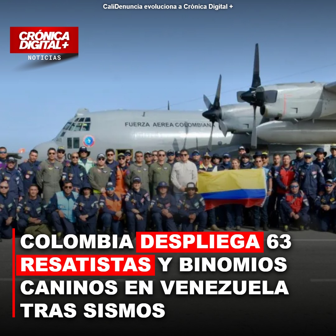 Colombia despliega equipo de rescate especializado en Venezuela tras sismos