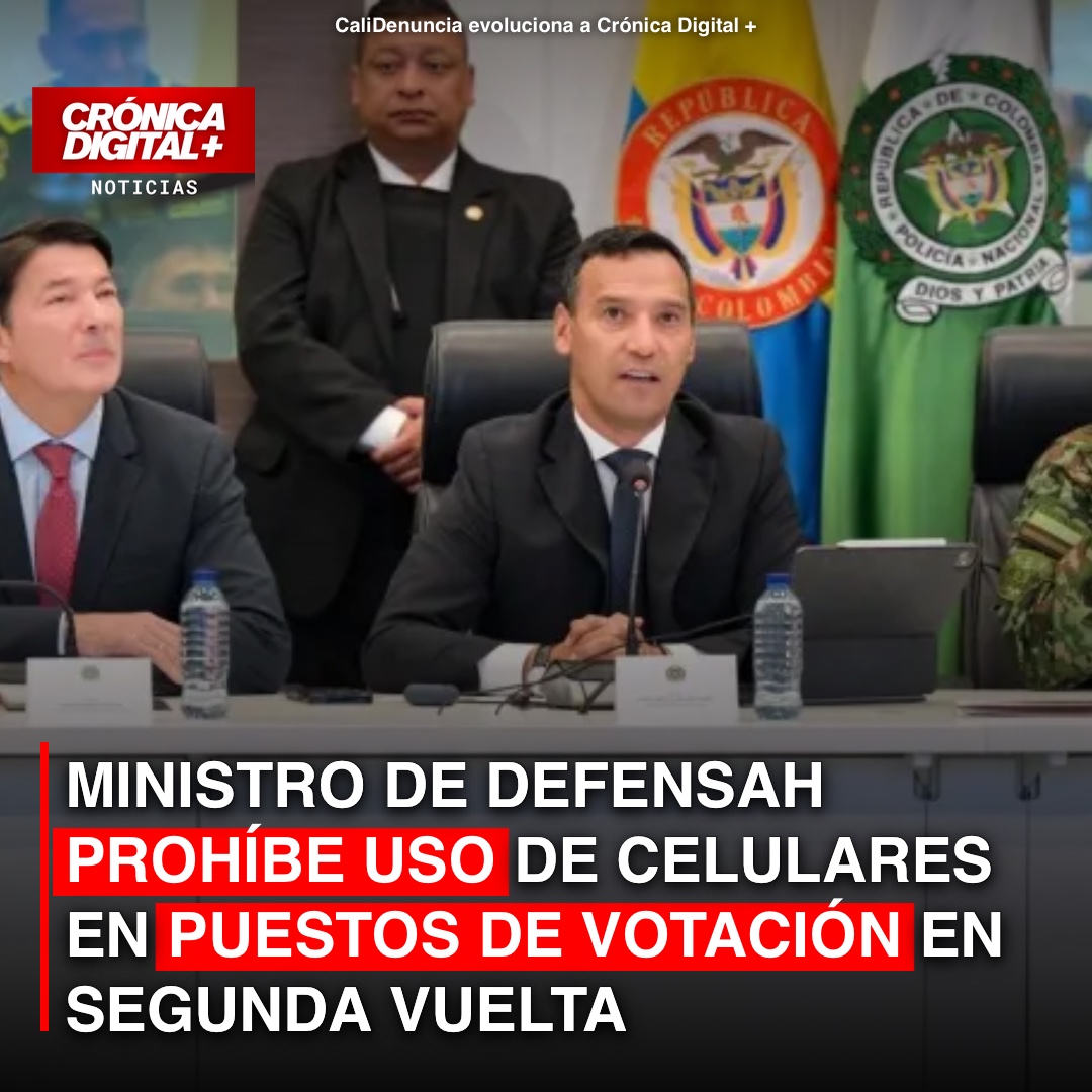 Colombia prohíbe celulares en puestos de votación para segunda vuelta