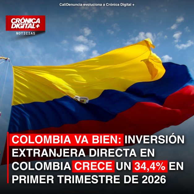 Colombia reporta histórico aumento del 34,4% en Inversión Extranjera Directa