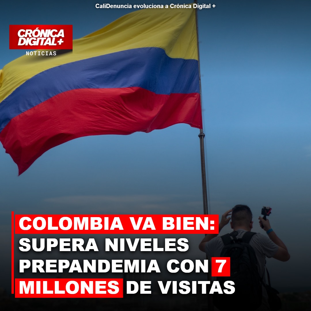 Colombia superó 2024 con casi 7 millones de visitantes internacionales