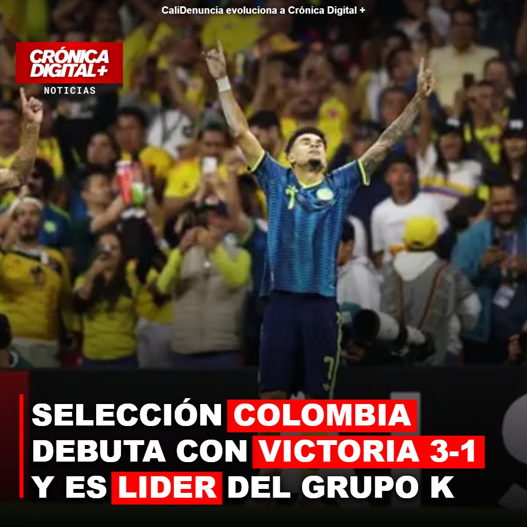 Colombia supera 3-1 a Uzbekistán en su debut mundialista y lidera el Grupo K