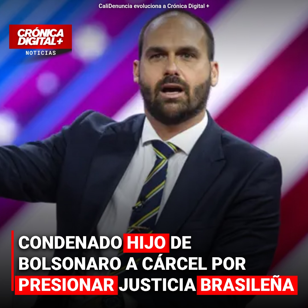 Condenan a hijo de Bolsonaro por coacción a la justicia brasileña