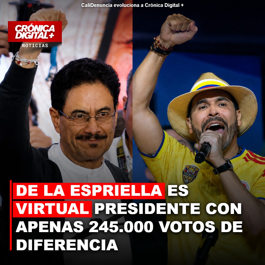 De la Espriella, virtual presidente: escrutinio define elección