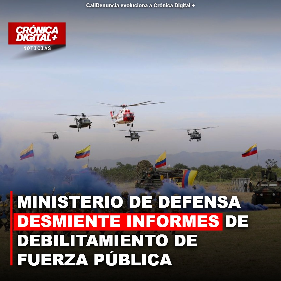 Defensa refuta informes sobre debilitamiento de la Fuerza Pública