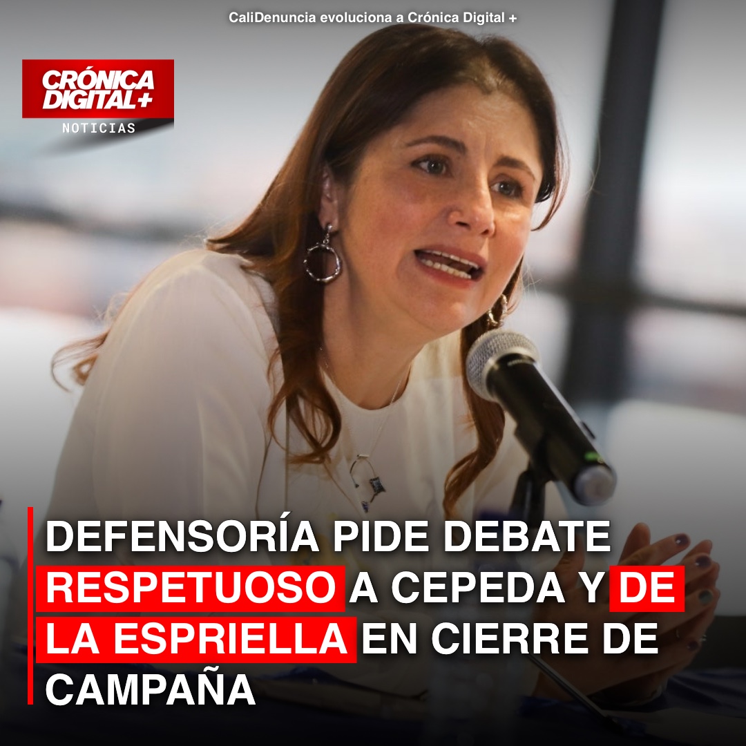 Defensoría Pide Debate Respetuoso a Cepeda y De La Espriella Antes de Segunda Vuelta
