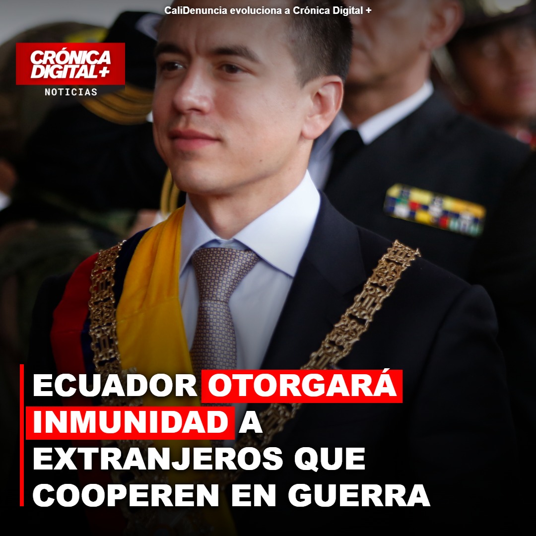 Ecuador blinda a cooperantes extranjeros con inmunidad en lucha anticrimen