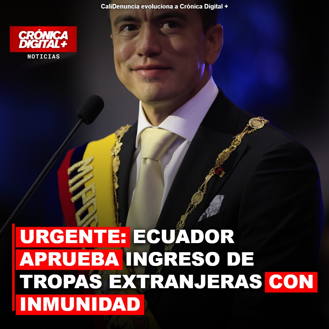 Ecuador declara conflicto armado interno y autoriza fuerzas militares extranjeras