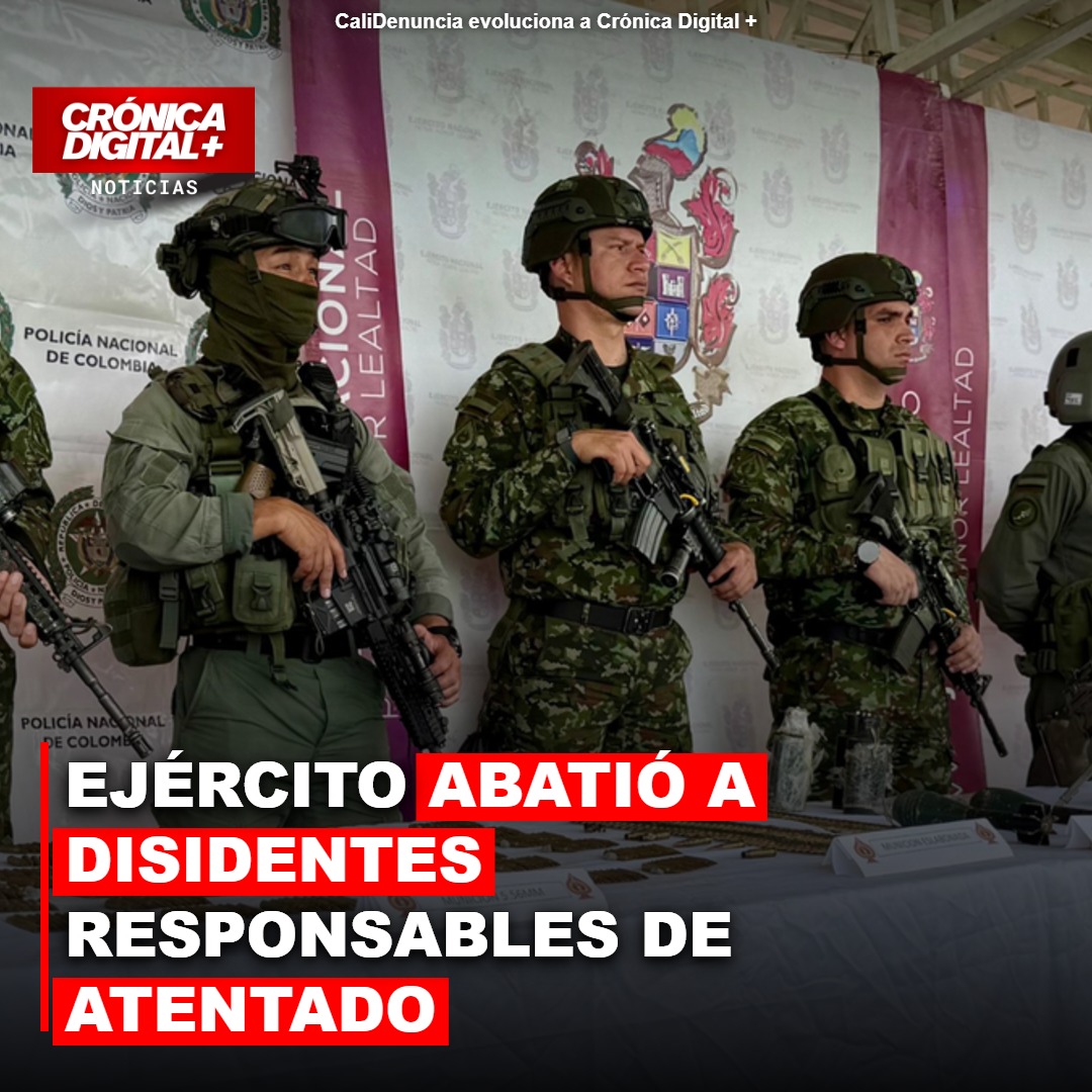 Ejército abatió a cinco disidentes implicados en atentado de la Vía Panamericana