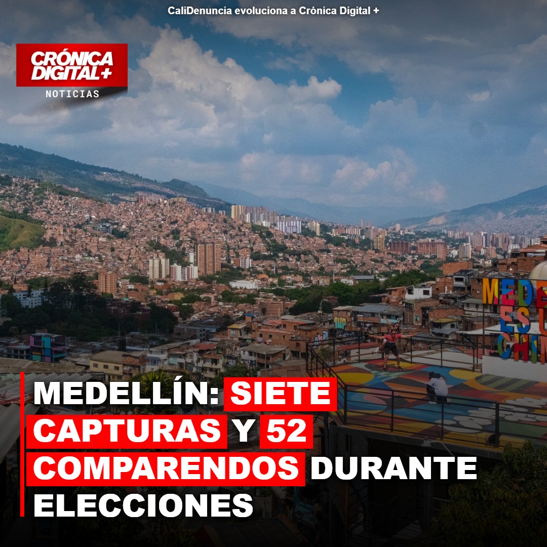 Elecciones en Medellín: Autoridades detienen a siete personas y sancionan a 52 durante jornada