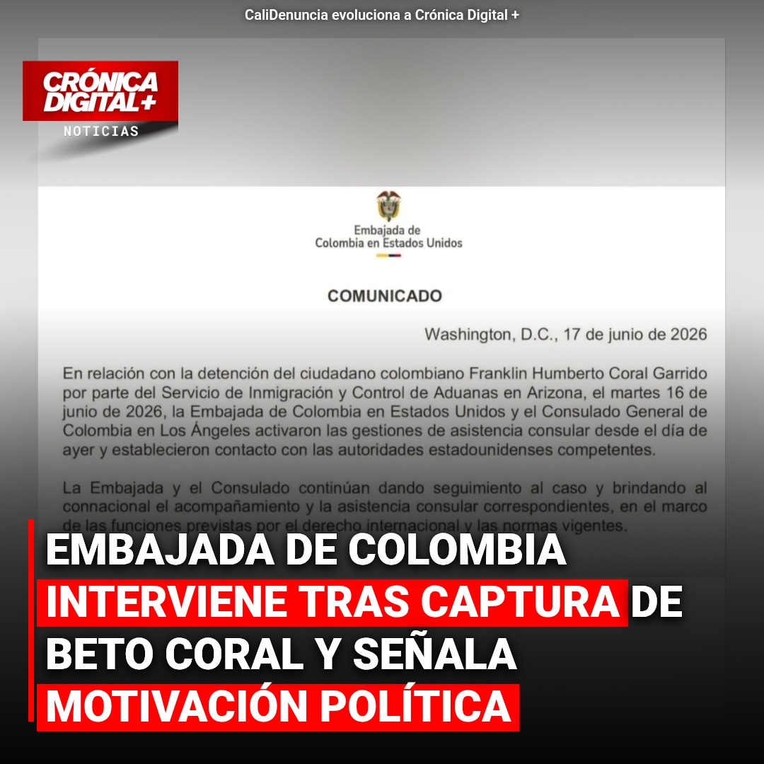 Embajada de Colombia interviene en detención de Beto Coral en EEUU