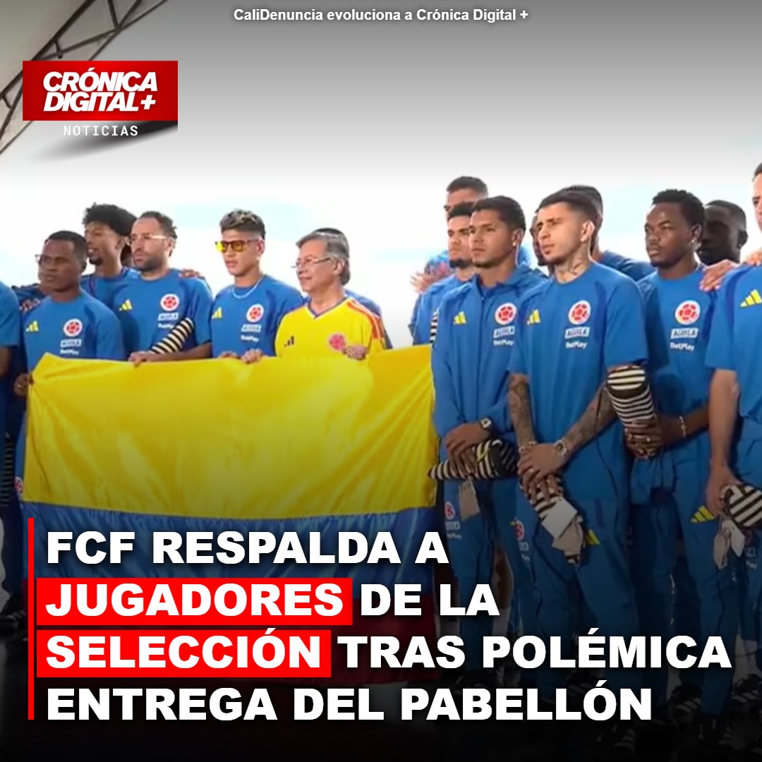 FEDERACIÓN COLOMBIANA DE FÚTBOL RESPALDA A JUGADORES DE LA SELECCIÓN NACIONAL TRAS POLÉMICA ENTREGA DEL PABELLÓN